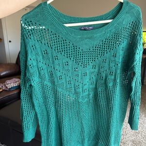 American Eagle Outfitters Teal Women's Sweater